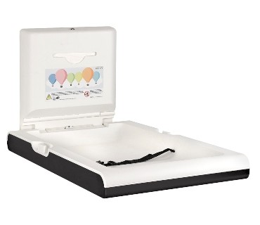 Vertical baby changing station