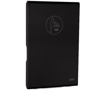 Vertical baby changing station