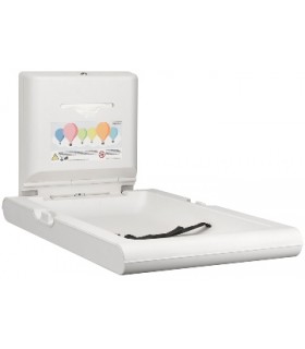 Vertical baby changing station