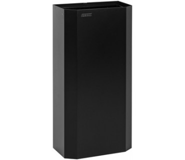 40 L capacity open bin, matte black finish