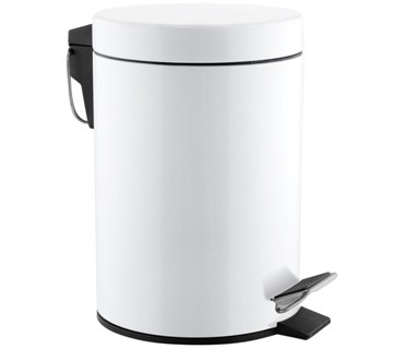 Pedal-operated circular bin 5L capacity