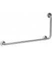 90º angled grab bar satin finish