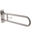 Vertical swing grab bar satin finish