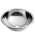Recessed S.S. washbasin Ø355mm w/o overflow