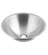 Recessed S.S. washbasin Ø405mm w/o overflow