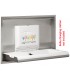 Kit to recess the BabyMedi horizontal baby changing station satin finish