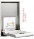 Kit to recess the BabyMedi vertical baby changing station satin finish