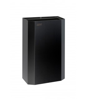 12L Open Black Epoxy Steel Trash Can