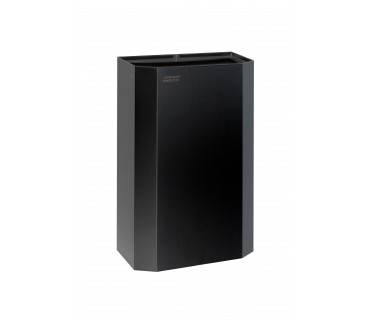 12L Open Black Epoxy Steel Trash Can