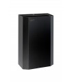 Papelera 12L. abierta acero epoxi negro