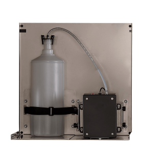 AUTOMATIC LIQUID SOAP DISPENSER WITH BRACKET TO INSTALL BEHIND THE MIRROR