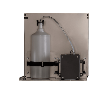 AUTOMATIC LIQUID SOAP DISPENSER WITH BRACKET TO INSTALL BEHIND THE MIRROR