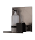 AUTOMATIC LIQUID SOAP DISPENSER WITH BRACKET TO INSTALL BEHIND THE MIRROR