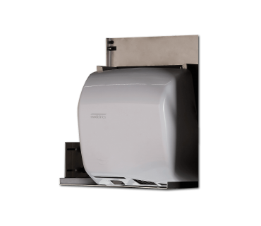 AUTOMATIC HAND DRYER WITH BRACKET TO INSTALL BEHIND THE MIRROR