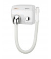 Public use push-button hair dryer
