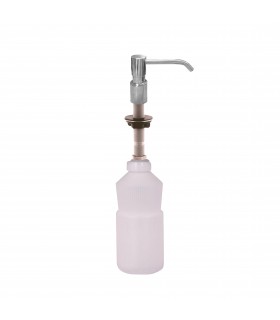 Recessed push-button soap dispenser