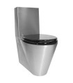 Floor-standing stainless steel toilet