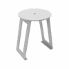 Taburete de aluminio con asiento