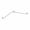Two-wall grab bar with three mounting points