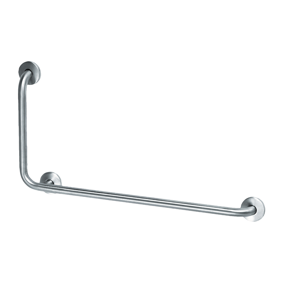 Grab bar with 90º angle