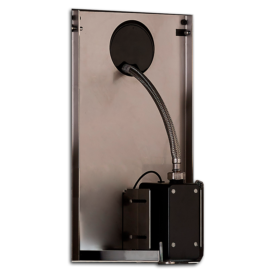 Grifo automático de agua con soporte incluido para instalar detrás del espejo