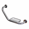 Angular grab bar with soap dish