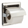 Toilet paper holder with lid
