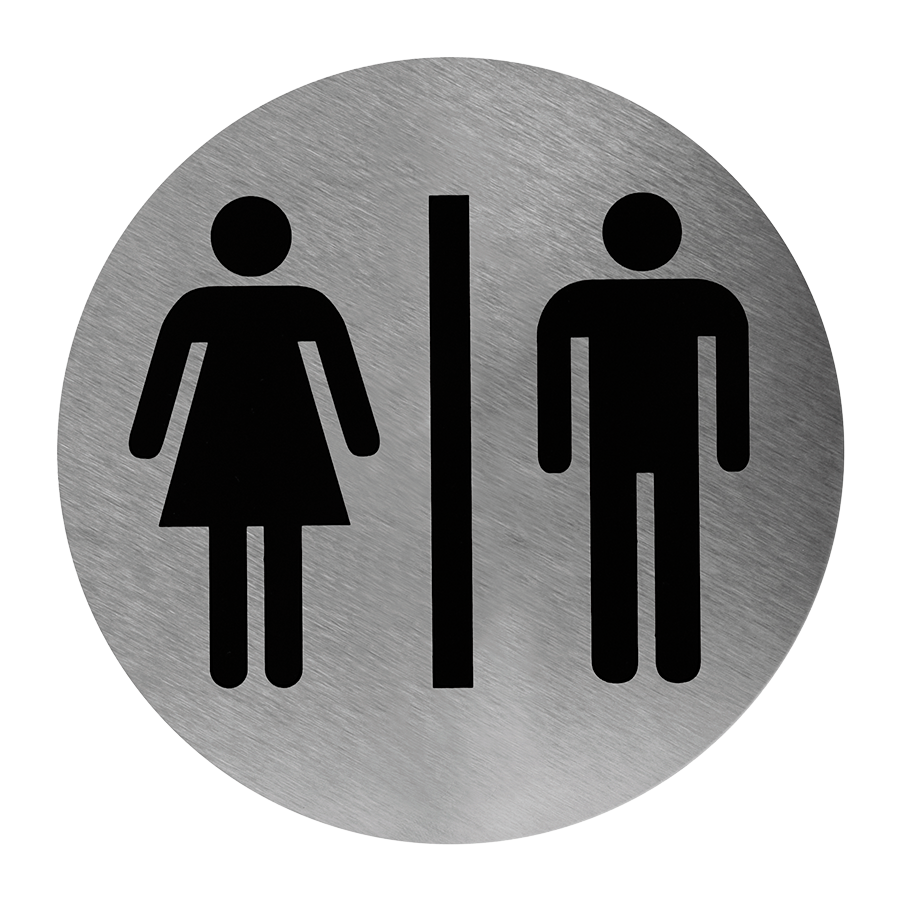 Señalética de baño mixto
