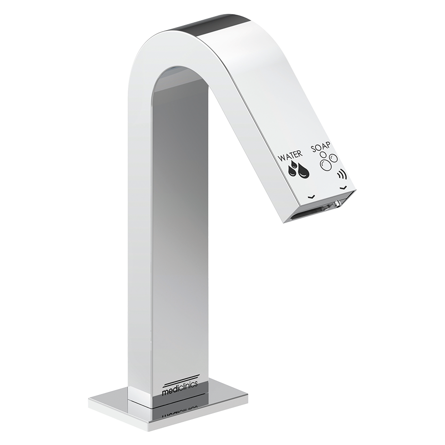 Grifo automático de agua y jabón All-in-One